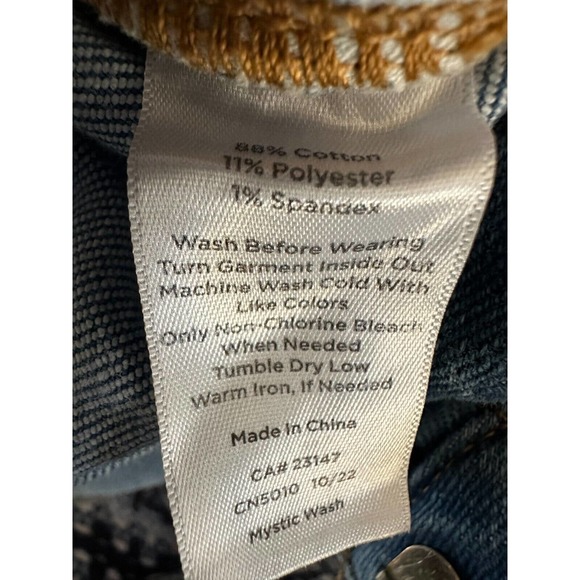 Talbots Sailor Jeans Light Mystic Wash Crop Denim Trouser Women's Plus Size 22W - Picture 6 of 8